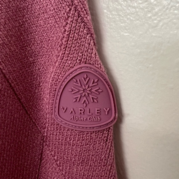 Varley Mauve Knit Zip-Up Sweater - Picture 3 of 6